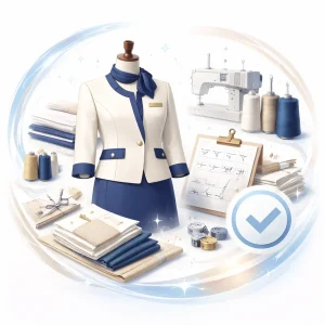 オーダー制服の製造開始